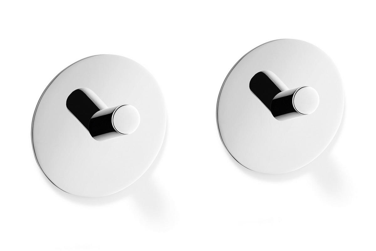 HANDTUCHHAKEN - Edelstahlfarben, Basics, Metall (4,5cm) - Zack