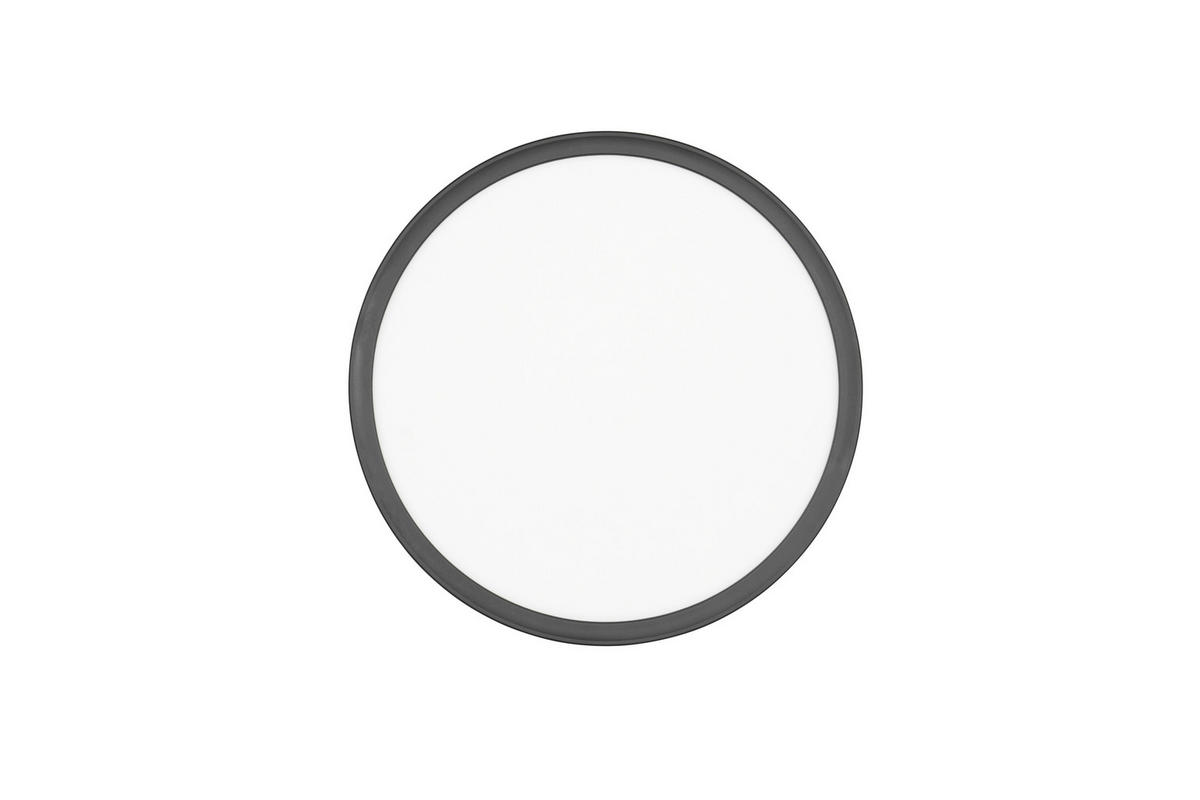 LED-DECKENLEUCHTE  29/3 cm    - Weiss/Schwarz, Basics, Kunststoff (29/3cm)