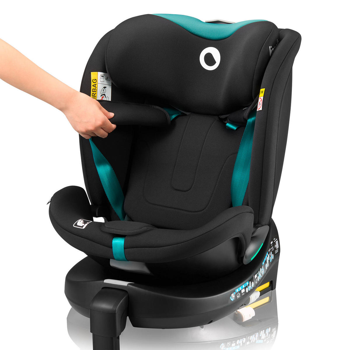 KINDERAUTOSITZ Navy i-Size   - Türkis/Schwarz, Basics, Kunststoff (49cm) - Lionelo