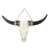 DEKOSCHÄDEL   - Grauweiß/Schwarz, Basics, Kunststoff (38/24/7,5cm)