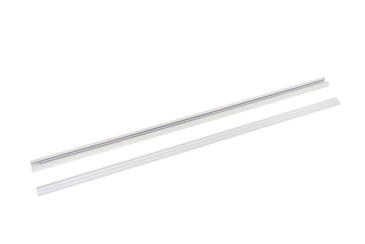 SCHIENENSYSTEM Track 100/3.4/1.8 cm  - Weiß, Design, Kunststoff (100/3.4/1.8cm) - Lucide