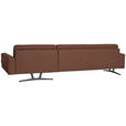 ECKSOFA in Echtleder Braun  - Anthrazit/Braun, KONVENTIONELL, Leder/Metall (324/182cm) - Ambiente