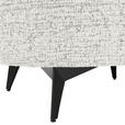 HOCKER Chenille Beige  - Beige/Schwarz, ROMANTIK / LANDHAUS, Textil/Metall (75/50/75cm) - Landscape