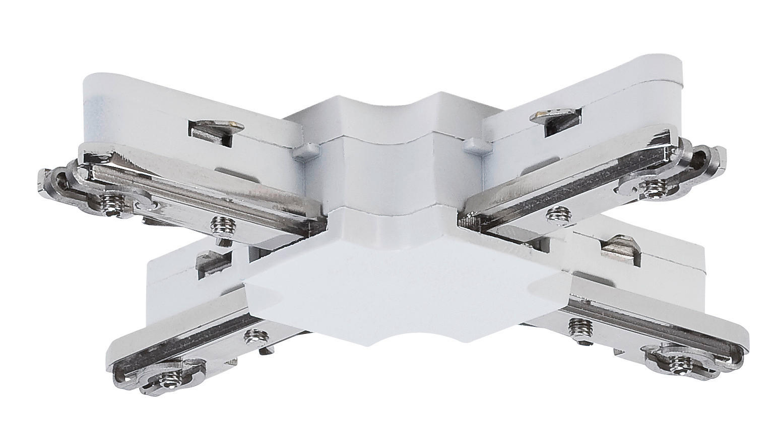 SCHIENENSYSTEM-VERBINDER URail - Weiß, Design, Kunststoff/Metall (10,4/1,8/10,4cm) - Paulmann