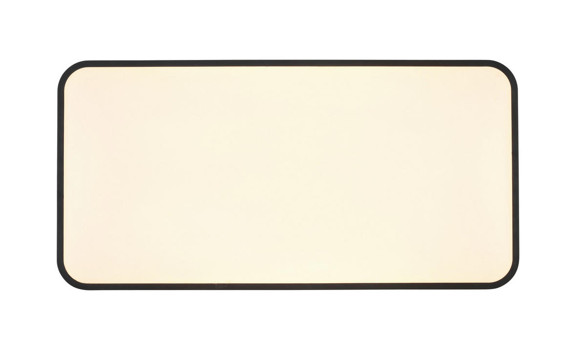 PLAFONIERĂ CU LED - alb/negru, Basics, plastic/metal (66/33/5,5cm) - Novel