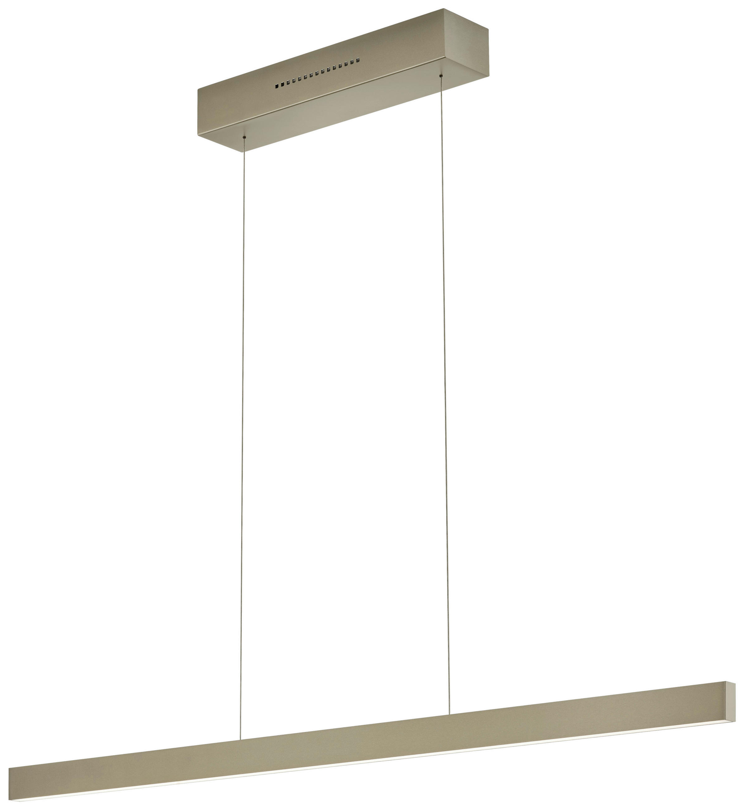 LED-HÄNGELEUCHTE   132 cm  - Bronzefarben, Design, Metall (132cm) - GKS Knapstein