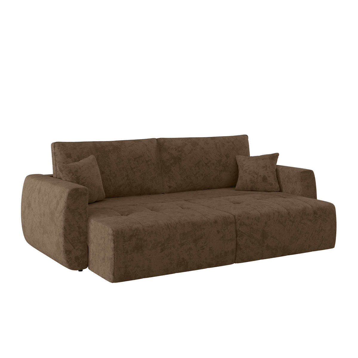SCHLAFSOFA  mit Stoffauswahl Webstoff Mokka  - Schwarz/Mokka, MODERN, Holz/Textil (245/74-90/104cm) - MID.YOU