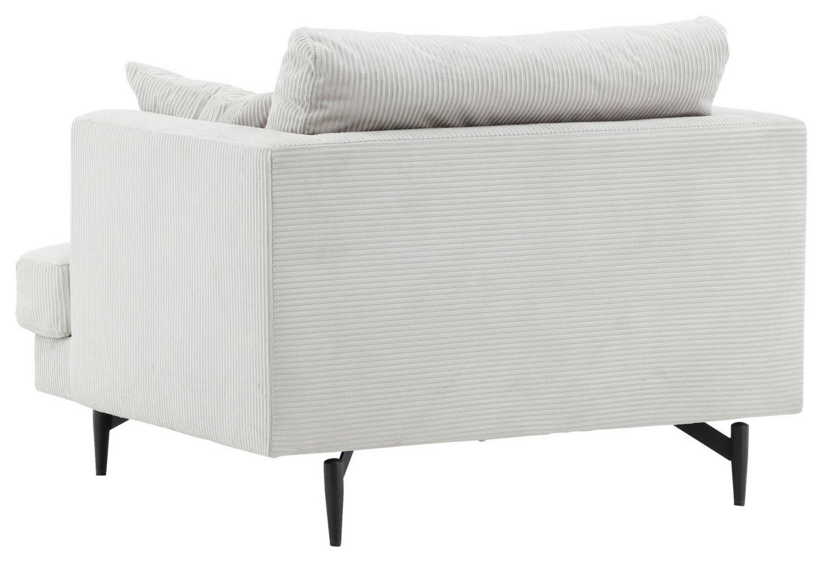 SESSEL in Beige  - Beige, Design, Textil/Metall (104/82/92cm) - Livetastic