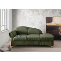 OTTOMANE in Mikrofaser Grün  - Wildeiche/Grün, KONVENTIONELL, Holz/Textil (86/84/190cm) - Livetastic