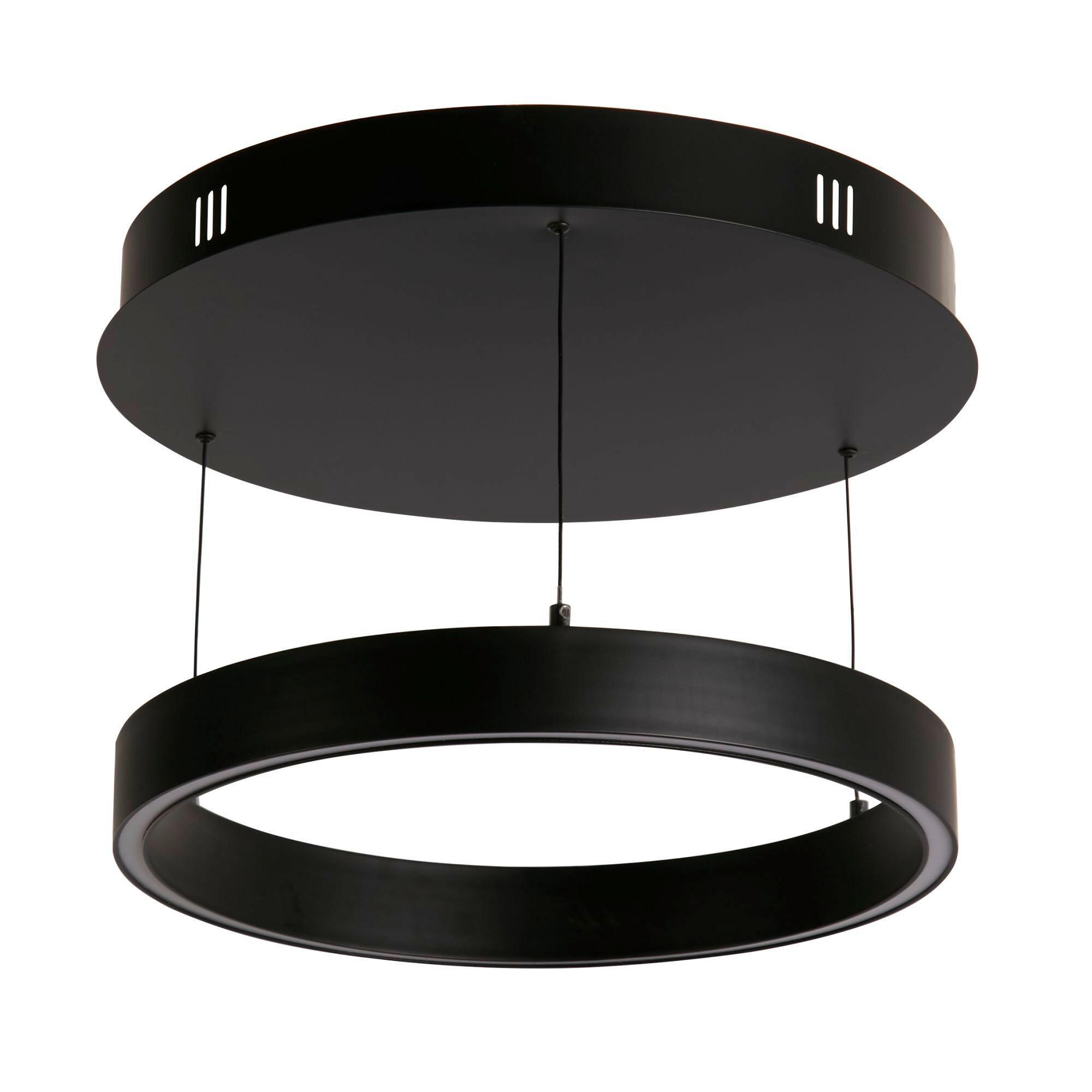LED-HÄNGELEUCHTE Searchlight Layla Pendant 44/12.5 cm   - Schwarz, Basics, Metall (44/12.5cm) - Searchlight