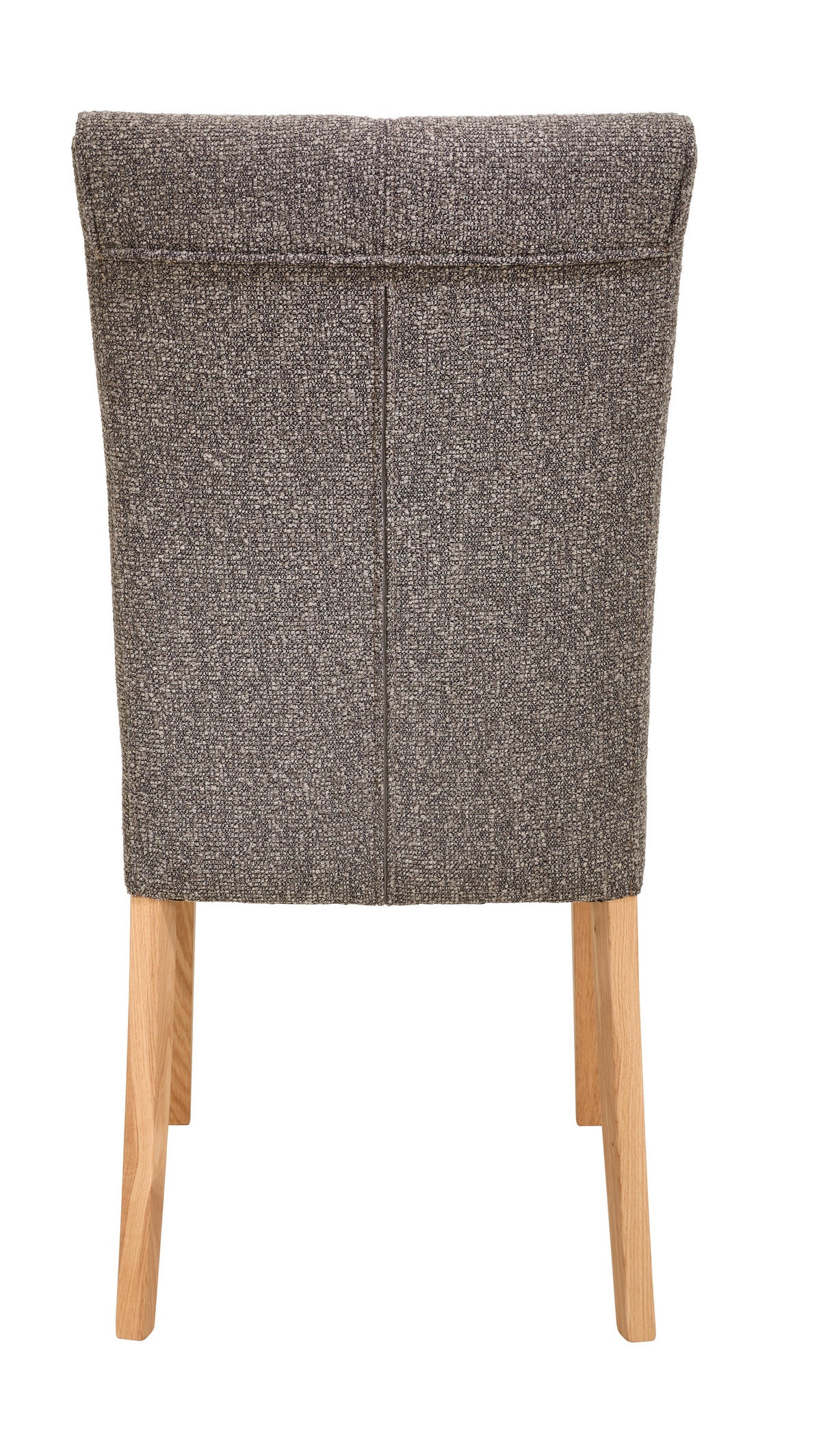 STUHL Jacquard, Flachgewebe Rotbraun Balkeneiche massiv  - Rotbraun/Eichefarben, Natur, Holz/Textil (48/97/60,5cm) - Moderano