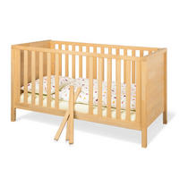 GITTERBETT ENNO    - Buchefarben, Natur, Holz (149/85/77cm) - Pinolino