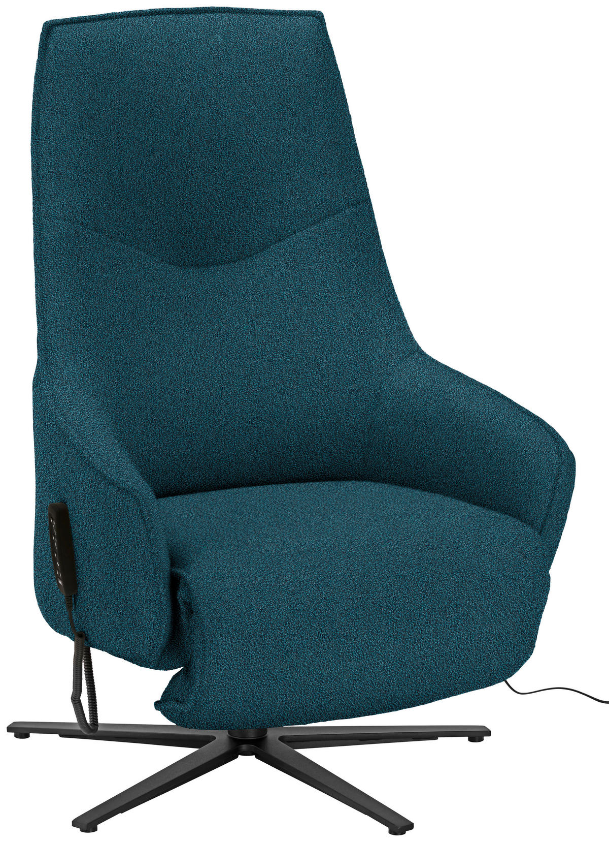 RELAXSESSEL in Textil Royalblau  - Royalblau/Anthrazit, Design, Textil/Metall (70/112/85cm) - Himolla Komfortklass