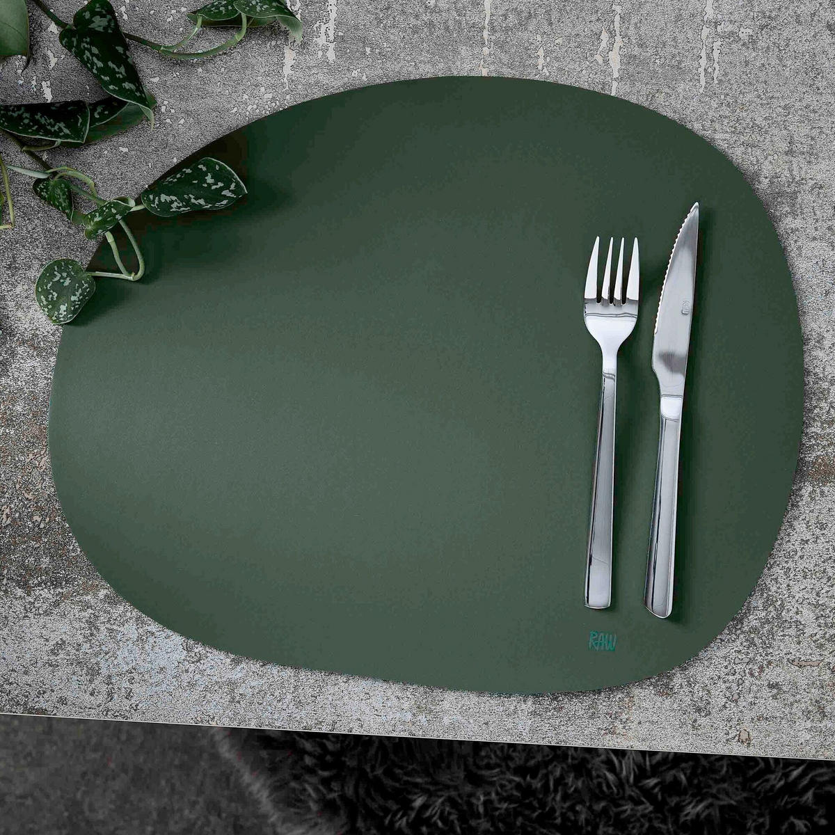 TISCHSET Textil Dunkelgrün 33,5/41 cm  - Dunkelgrün, Basics, Textil (33,5/41cm) - Aida