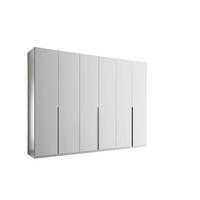 Dulap Cu Uși Rotative, 302/225/58 cm, alb - alb, Modern, metal/material pe bază de lemn (302/225/58cm) - Xora