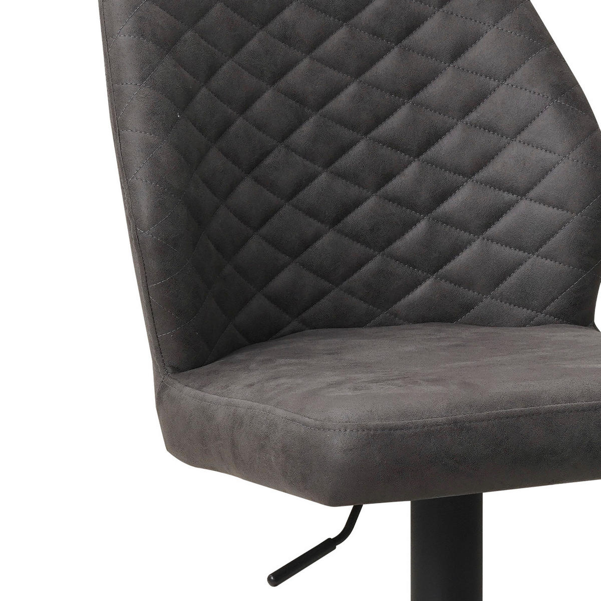 SADA BAROVÝCH ŽIDLÍ 2 kusy - černá/antracitová, Konvenční, kov/textil (42/114/52cm) - MID.YOU