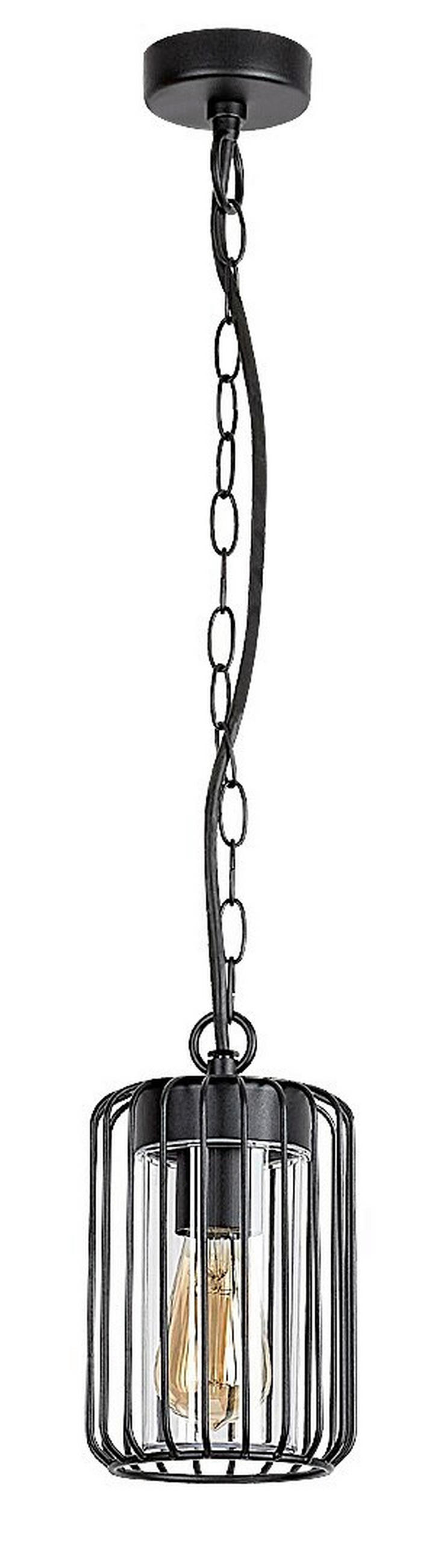 VISEĆA SVJETILJKA VANJSKA Tarpa  - prozirno/crna, Basics, metal/plastika (13.5/74cm)