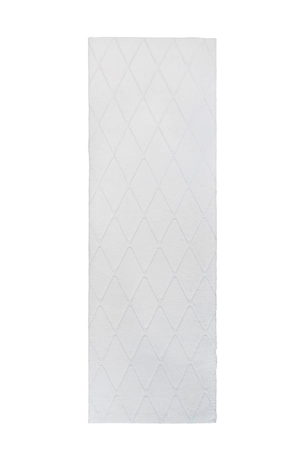 LÄUFER 80/250 cm Vivica 225 Weiß - Weiß, KONVENTIONELL, Textil (80/250cm)