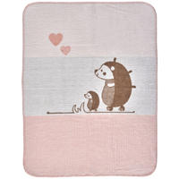 HEBKÁ DEKA - hnedá/biela, Basics, textil (75/100cm) - Patinio