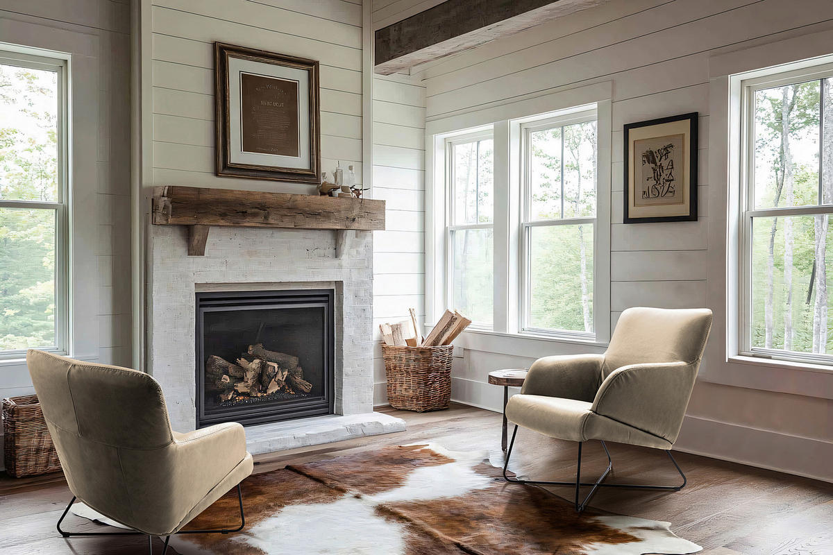 SESSELSET Echtleder Hellgrau  - Hellgrau/Kirschrot, Design, Leder/Metall (67/87/74cm) - Livetastic