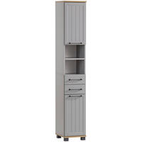 HOCHSCHRANK 30,3/180,9/32,6 cm  - Platinfarben/Eichefarben, MODERN, Holzwerkstoff/Kunststoff (30,3/180,9/32,6cm) - Stylife