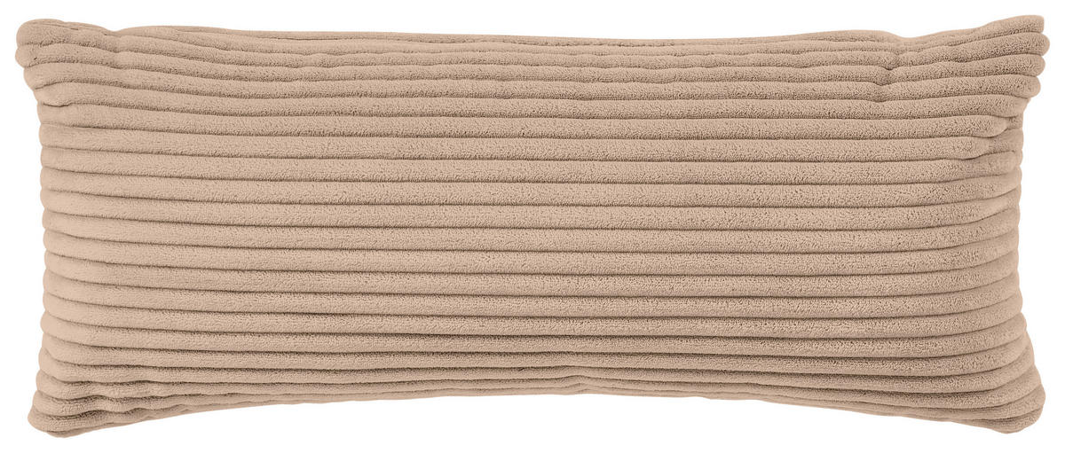 ECKSOFA in Cord Hellbraun  - Hellbraun/Schwarz, Design, Kunststoff/Textil (196/303cm) - Livetastic