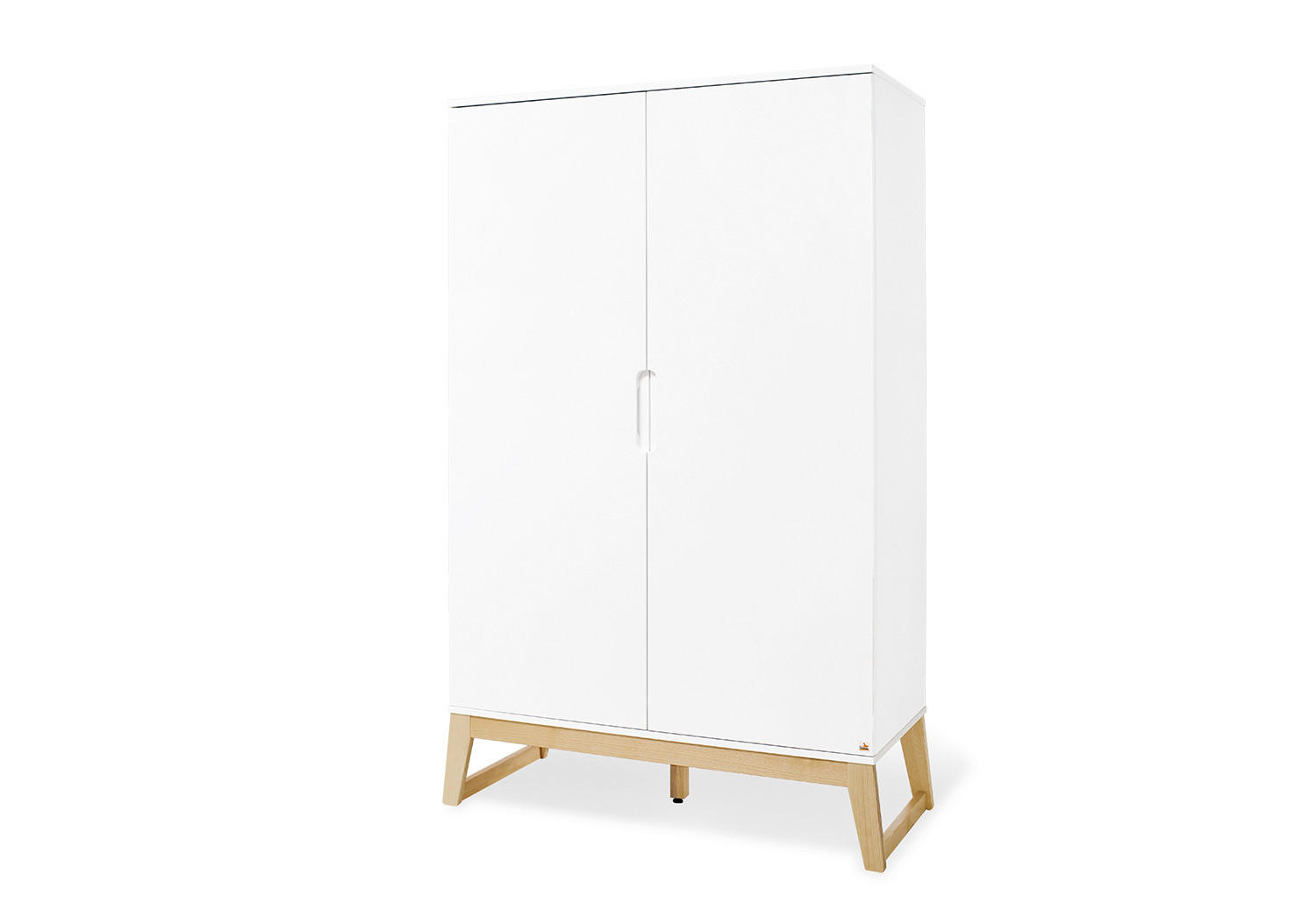 BABYKLEIDERSCHRANK PINOLINO BRIDGE Weiß, Eschefarben  - Eschefarben/Weiß, Design, Holz/Holzwerkstoff (120/187/52cm) - Pinolino