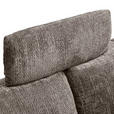 ECKSOFA Taupe Chenille  - Taupe/Schwarz, KONVENTIONELL, Textil/Metall (291/153cm) - Hom`in