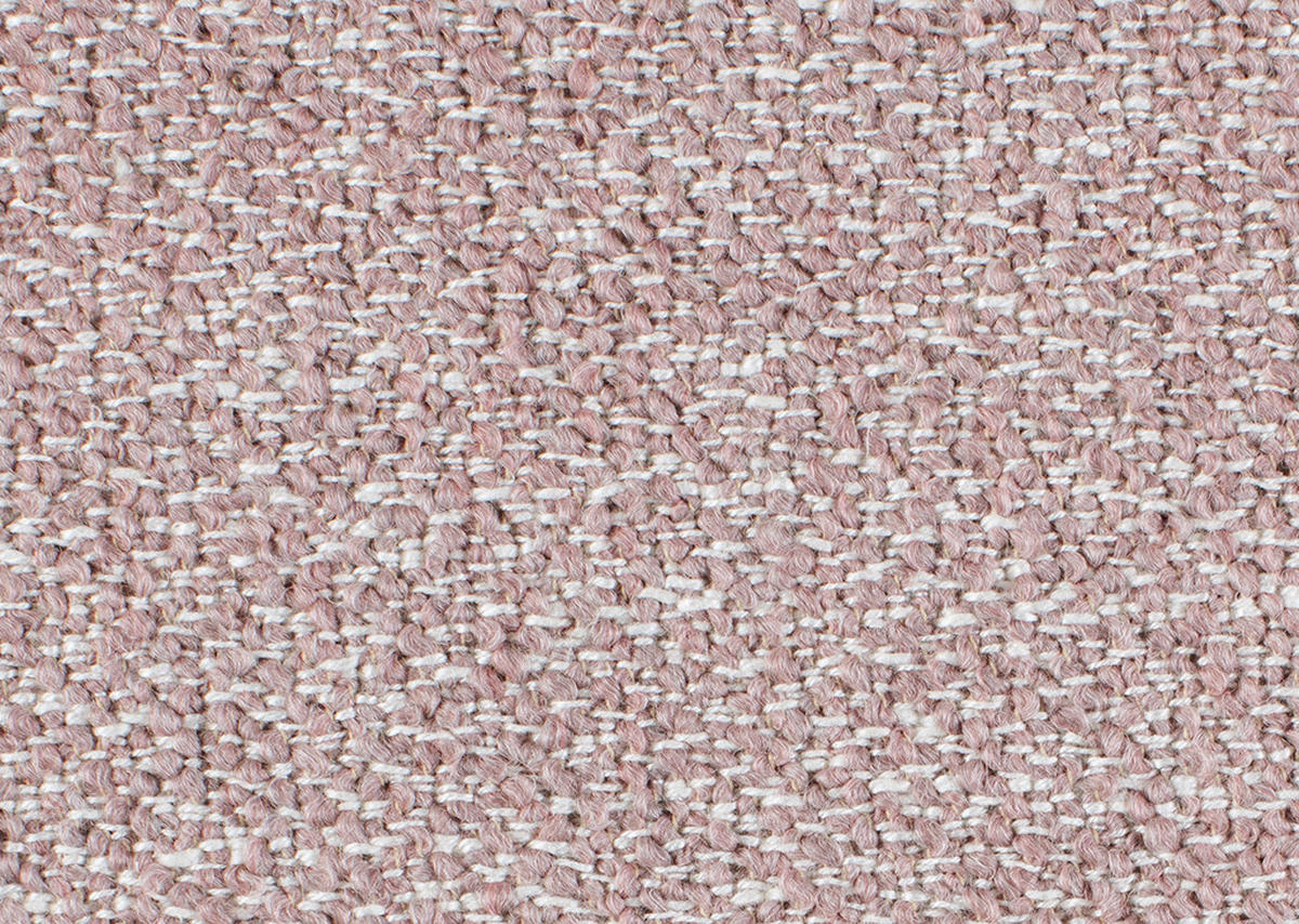 ECKSOFA in Struktur, Flachgewebe Rosa  - Anthrazit/Rosa, Design, Textil/Metall (230/254cm) - Johann Jakob