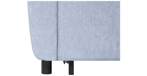 SCHLAFSOFA Chenille Hellblau  - Schwarz/Hellblau, KONVENTIONELL, Kunststoff/Textil (161/90/108cm) - Carryhome
