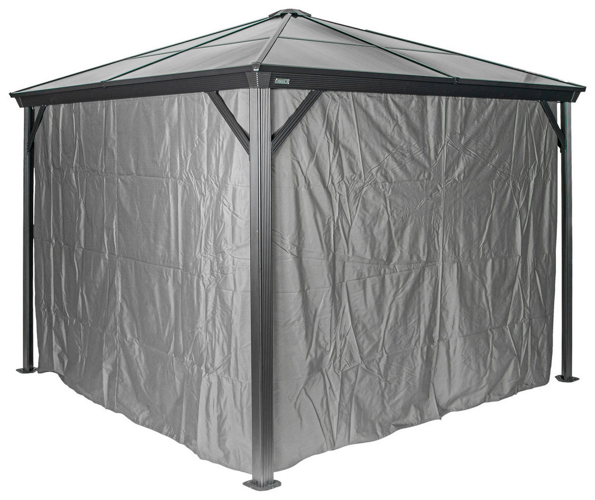 PERGOLA-SEITENTEIL  - Dunkelgrau, Basics, Textil - Ambia Garden