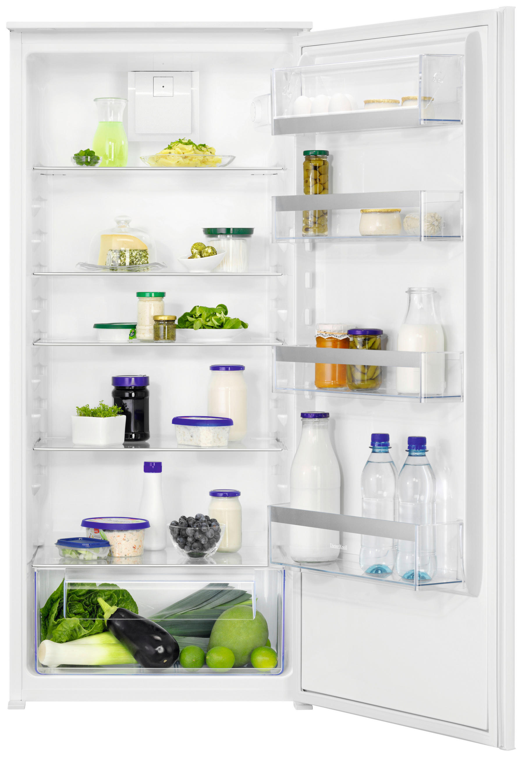 KÜHLSCHRANK 54/121,8/54,9 cm DKBA2085SK  - Weiß, Basics, Glas/Kunststoff (54/121,8/54,9cm) - Dieter Knoll