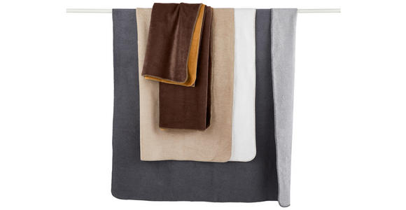 WOHNDECKE DE VELA 150/200 cm - Gelb/Braun, Basics, Textil (150/200cm) - Novel