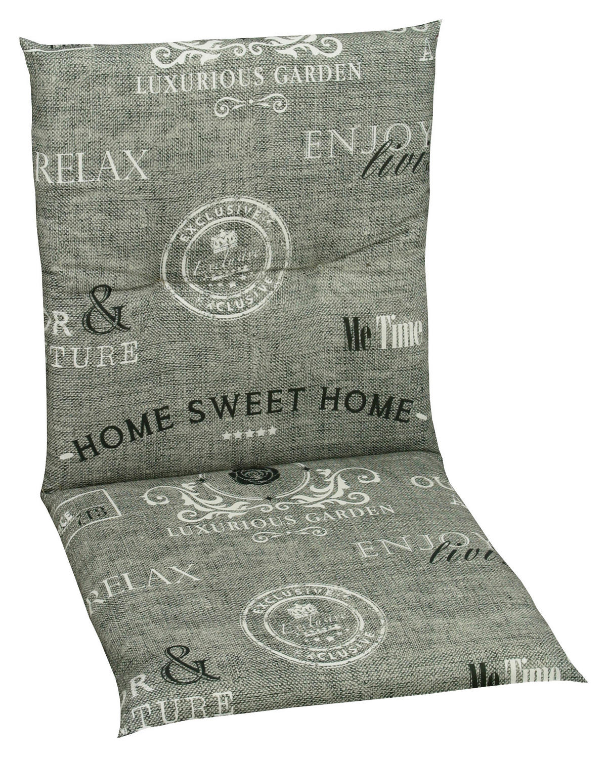 SEDEŽNA BLAZINA - siva/bela, Basics (48/5/98cm)