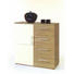 KOMODA, bela, hrast sonoma - bela/hrast, Design, umetna masa/leseni material (88/91/38cm) - Carryhome KOMODA, bela, hrast sonoma - bela/hrast, Design, umetna masa/leseni material (88/91/38cm) - Carryhome