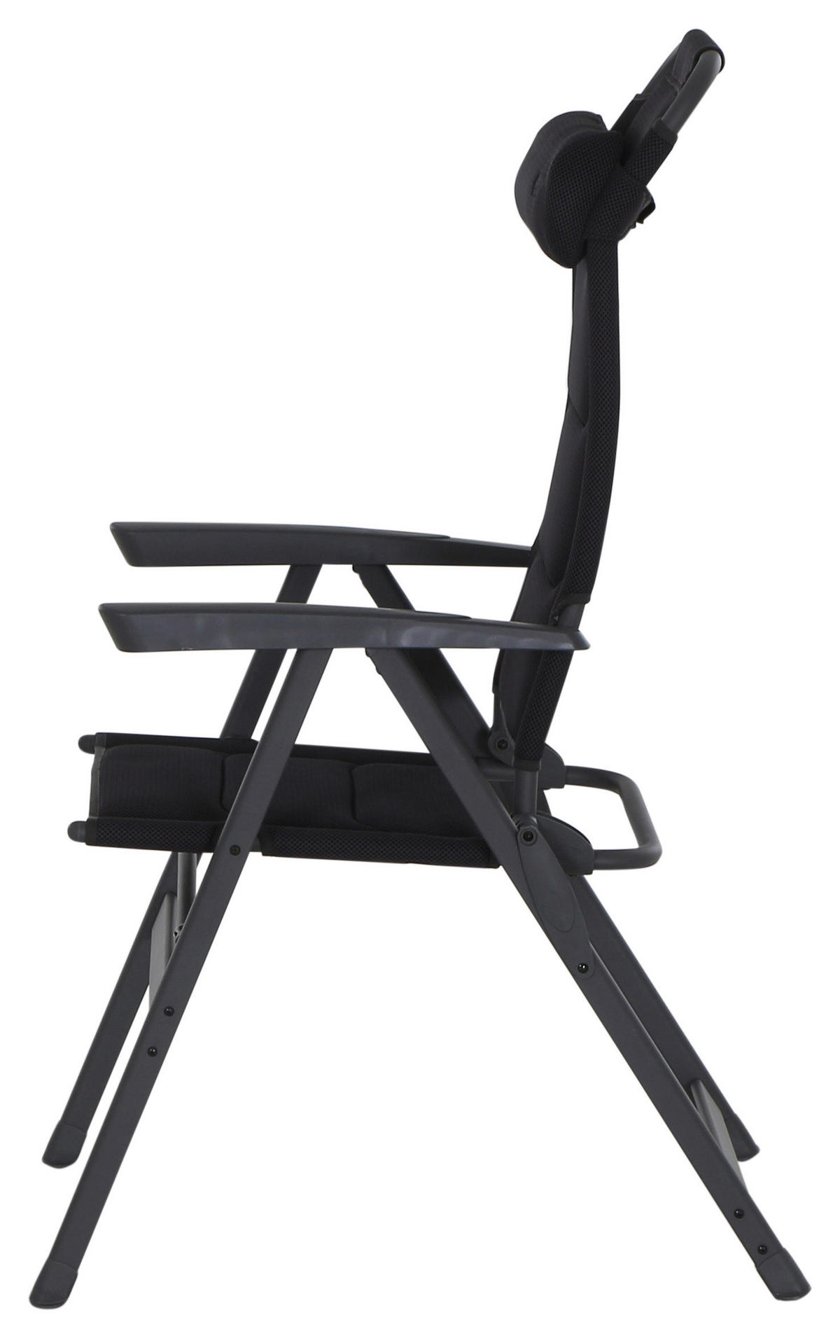 CAMPINGSESSEL - Anthrazit, KONVENTIONELL, Textil/Metall (61/121/76cm) - Siena Garden