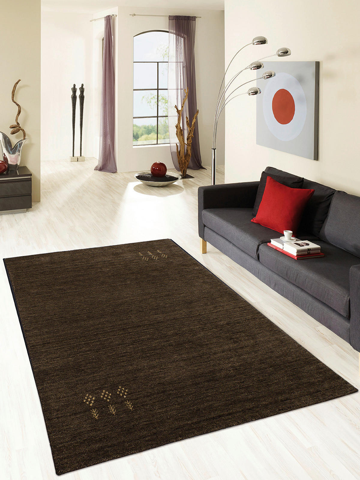 WOLLTEPPICH Wohnzimmer 250/350 cm Katalog 01/2021 Indien Braun, Dunkelbraun, Hellbraun rechteckig  - Hellbraun/Dunkelbraun, Basics, Textil (250/350cm) - Cazaris