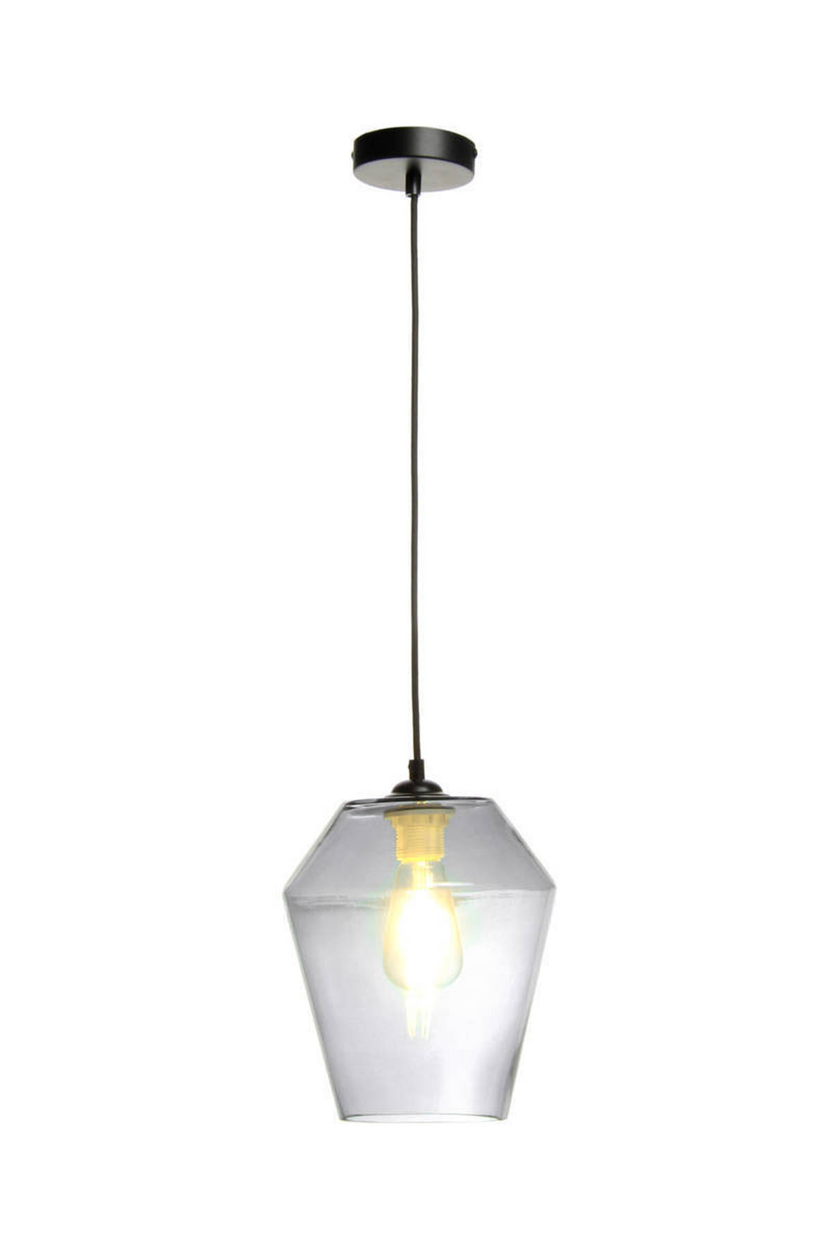 ZÁVĚSNÉ SVÍTIDLO,  21/30/21 cm - šedá, Trend, sklo (21/30/21cm) - P & B