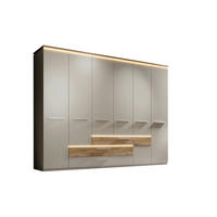 ŠATNÍKOVÁ SKRIŇA, farba duba, šampanská, 301/229,4/61 cm - šampanská/farba duba, Modern, kompozitné drevo/plast (301/229,4/61cm) - Novel