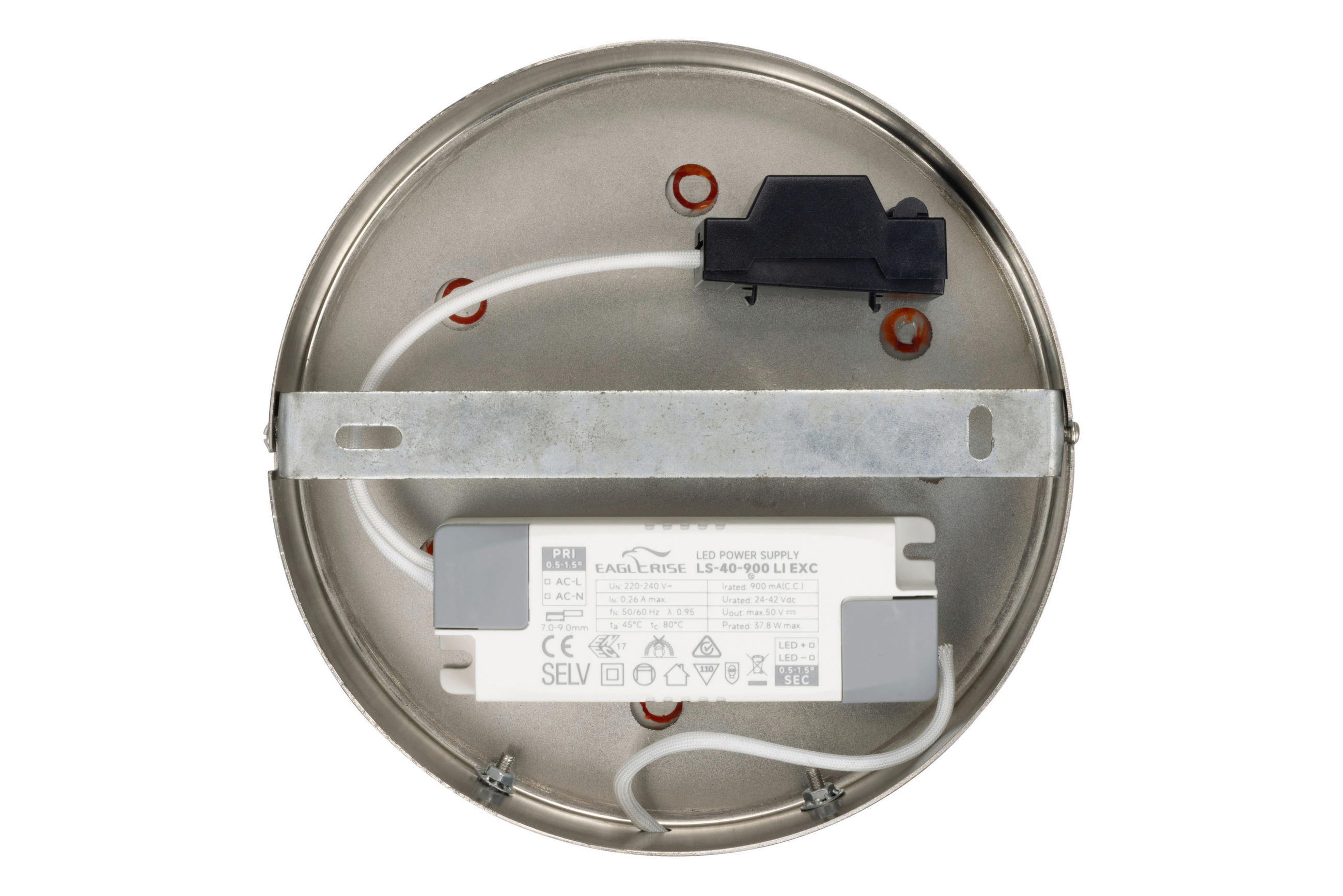 LED-DECKENLEUCHTE Birmingham 67/10 cm   - Nickelfarben, LIFESTYLE, Kunststoff/Metall (67/10cm) - Novel