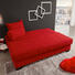 SCHLAFSOFA Flachgewebe Rot - Dunkelbraun/Rot, KONVENTIONELL, Textil (200/88/102cm) - XORA