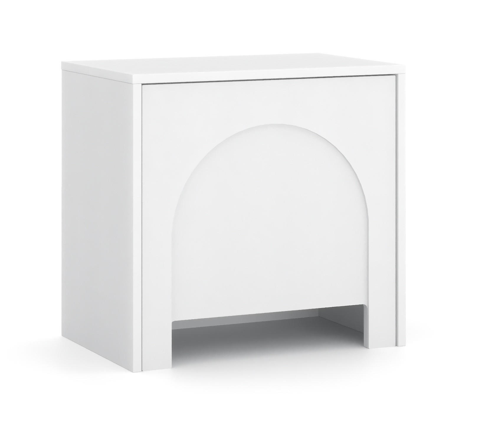 NACHTSCHRANK 53,5/51/35 cm  - Weiß, Design, Holzwerkstoff (53,5/51/35cm) - Boxxx