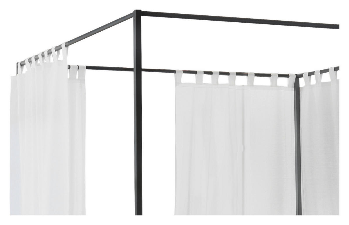 BETTVORHANG - Weiß, Design, Textil (272/185cm) - Hasena