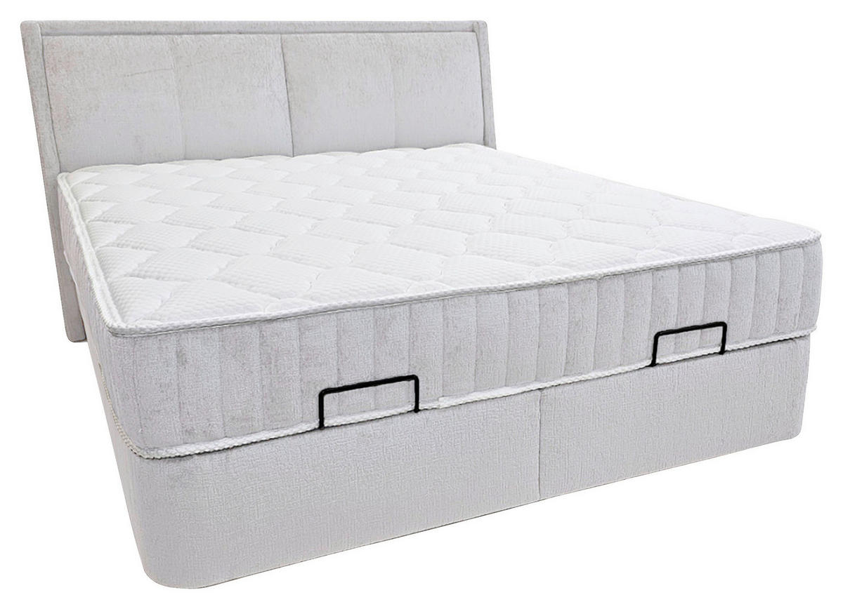 POSTELJA Z VZMETNICO   x  , kovina, les  - Moderno, kovina/les (180/200cm) - Hom`in