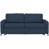 BÄDDSOFFA i vävt tyg blå  - blå/svart, Klassisk, metall/textil (187/84/97cm) - Livetastic