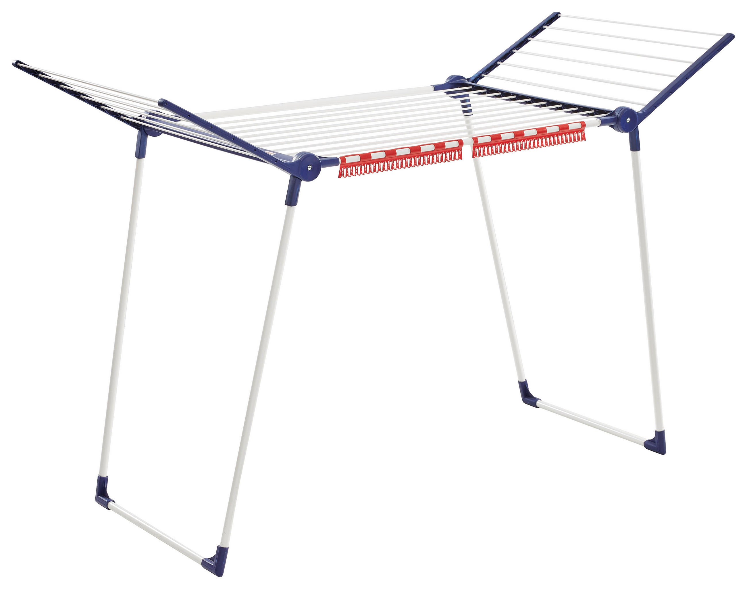 STANDTROCKNER PEGASUS 180 SOLID 87/157/66 cm  - Blau/Weiß, Basics, Metall (87/157/66cm) - Leifheit