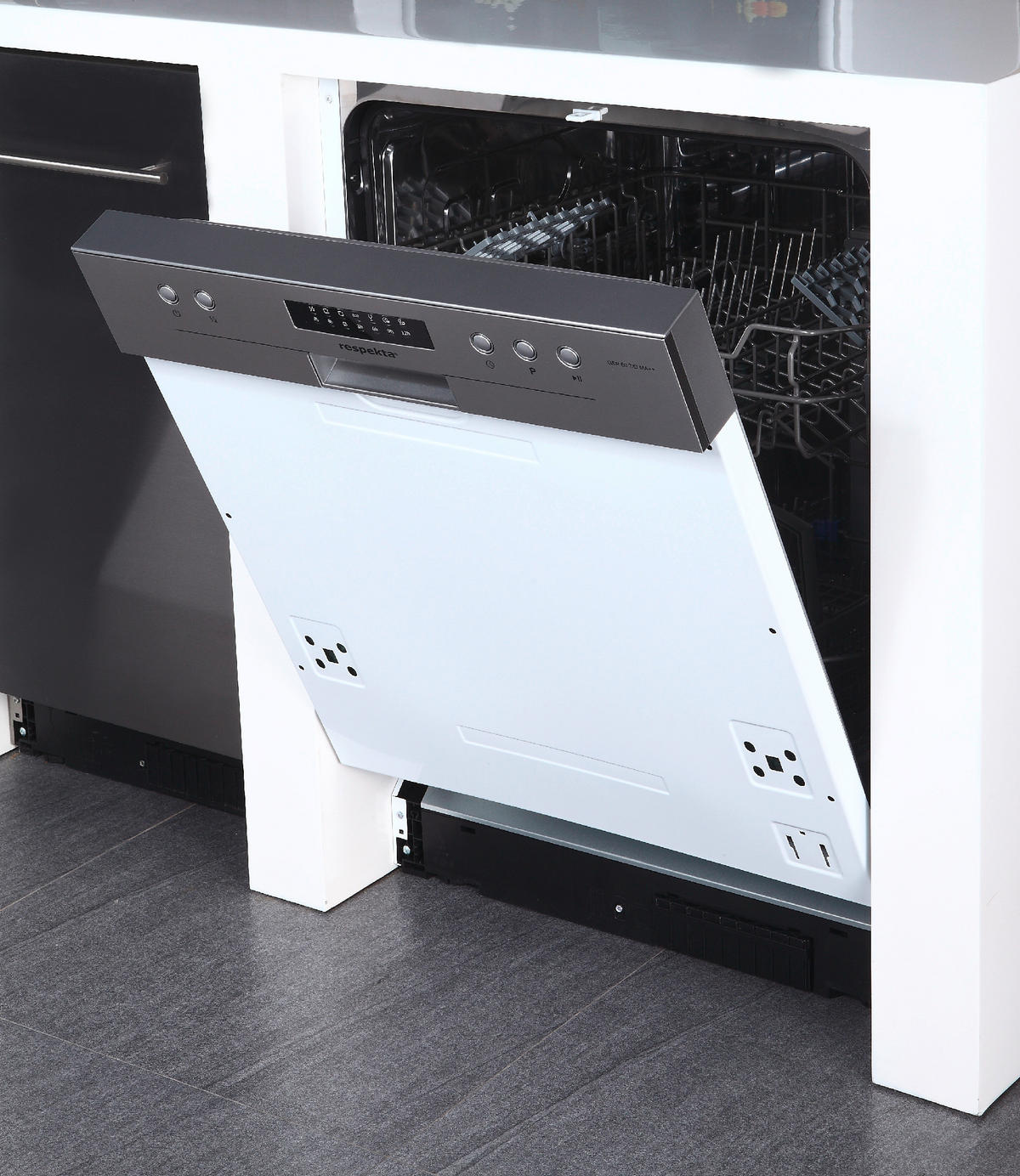 GESCHIRRSPÜLER GSP60TIDM  - Edelstahlfarben/Weiß, Trend, Metall (59,8/81,5/57cm) - Respekta