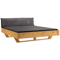 BALKENBETT 180/200 cm,  in Anthrazit, Kieferfarben,  - Anthrazit/Kieferfarben, KONVENTIONELL, Holz (180/200cm) - Linea Natura