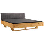 BALKENBETT 180/200 cm,  in Anthrazit, Kieferfarben,  - Anthrazit/Kieferfarben, KONVENTIONELL, Holz (180/200cm) - Linea Natura