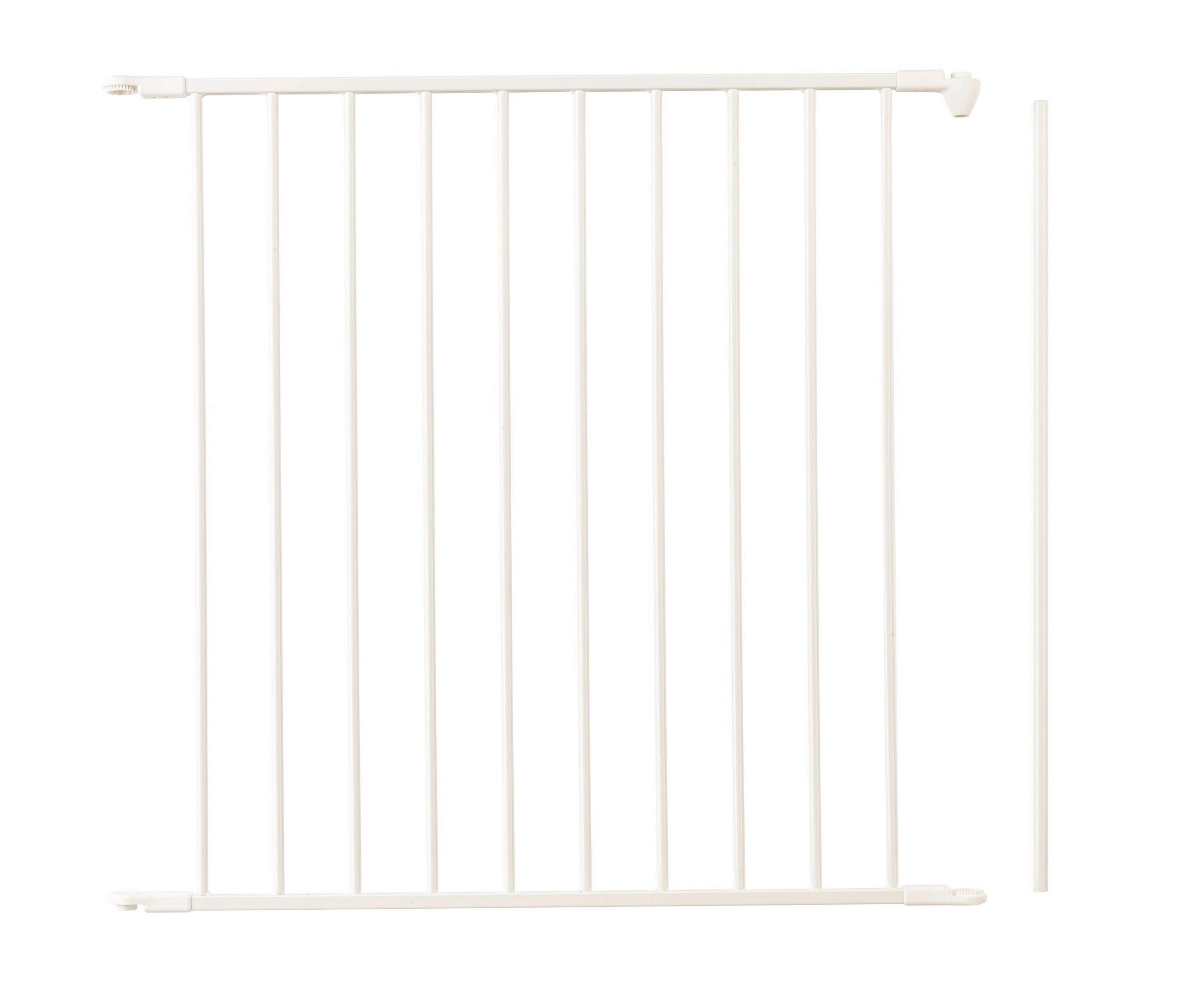SCHUTZGITTERVERLÄNGERUNG 72/71 cm  - Weiß, Basics, Metall (72/71cm) - Baby Dan